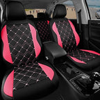 Road Comforts Seat Covers, Premium Leather Car Seat Covers Full Set for Women Girls,Airbag Compatible, Automotive Seat Covers