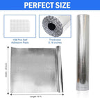 YoleShy Double Reflective Insulation 48 in X 15 FT RV Window Insulation for Summer Heat Reflective Window Film for Roof, Car, Garage Doors