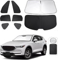 TINGLU Window Shades for Mazda CX-5 2017-2025 2026 Accessories Car Side Full Windows Rear Triangular Windshield Sun Shade Sun UV Rays & Privacy Protection for Camping,Napping,and Relaxing 8PCS
