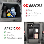 Center Console Organizer Tray Compatible with 2023-2026 Honda Pilot, 2024-2026 Honda Ridgeline/Passport Insert Storage Organizer Interior Divider Accessories (Armrest storage Tray)