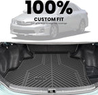 LASFIT Cargo Mat for Toyota Corolla 2009-2010, Custom Fit All-Weather TPE Rubber Trunk Mat for Toyota Accessories, Waterproof, Easy to Clean, Black