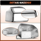 ACLONG Chrome Tow Mirror Cover Caps Left Driver Side & Right Passenger Side Rearview Side Mirror Covers Fit for Ford F150 2015 2016 2017 2018 2019 2020-1 Pair