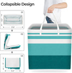 HomeHacks 2-Pack Large Laundry Basket, Waterproof, Freestanding Laundry Hamper, Collapsible Tall Clothes Hamper with Extended
