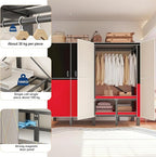 Large Portable Closets for Hanging Clothes | Heavy Duty Clothes Rack with Cover Foldable | Max Load 1000LBS Portable Wardrobe