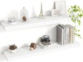 36 Inch Floating Shelves, 8 Inch Deep Floating Shelves for Wall, Hanging Shelf with Invisible Brackets, Deep Shelves for Bath