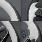 MEWANT Tesla Model 3 Highland/Model Y DIY Stitching Steering Wheel Cover Wrap for Tesla Model 3 Highland 2023-2025/Model Y 2025 Highland for Tesla Model 3/Model Y Accessories