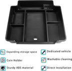 EDBETOS Full Size Center Console Organizer Tray Compatible with 2021-2026 Chevy Tahoe/Suburban and 2021-2024 GMC Yukon, Fit Standard Console with Charging Socket Only, NOT for Power Sliding Console.