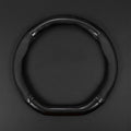 gunhunt 1 PC Car Breathable Steering Wheel Cover, Carbon Fiber Non-Slip Steering Wheel Protector, Wear -Resistant Steering Wheel Sleeve, Four Seasons Universal Steering Wheel Set (D -Shaped)