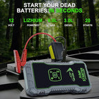 K10A 1000A Jump Starter, Portable Car Battery Jump Starter with Air Compressor, 12V Lithium Battery Booster Pack, Power Bank
