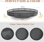 Nature Slate Lazy Susan Turntable for Table Top – 10” Round Slate Tray Organizer for Dining Table, Kitchen Countertop & Bar, 