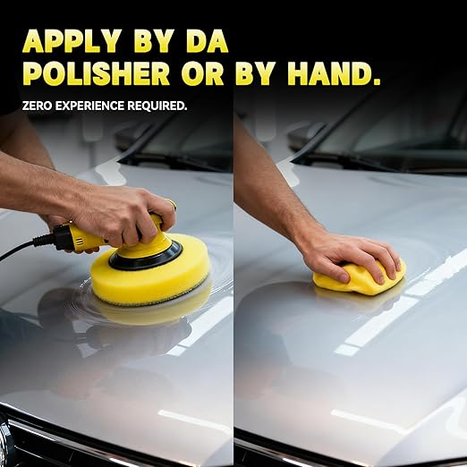 Ultra Fine Glaze - 17.6 Bottle Polish for Mirror Shine & Pre-Wax Cleanser - Jewel-Like Finish for Automotive Paint - Apply by DA Polisher or Hand - All Painted Surfaces