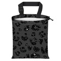 Car Trash Bag Large Hanging Can for Back of Seat, Cute Waterproof Car Garbage Bag for Vehicle, Travelling, Outdoor Cute Glitter Black Leopard