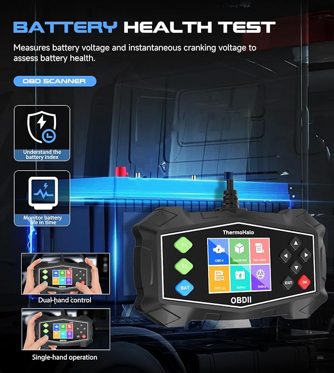 Professional OBD2 Scanner Car Diagnostic Tool, OBDII EOBD Code Reader, Enhanced Check Car Engine Light Diagnostic Scan Tool,