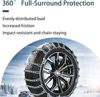 Quick Fit Automotive Snow Chains for Emergency Use Easy Installation Without Tools for Cars Minivans and Small SUVs silver 23