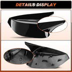 ACLONG Glossy Black Mirror Cover Caps Rearview Side Mirror Covers Fit for Infiniti Q50 2014-2022 Infiniti Q60 2017-2022 Left Driver Side Right Passenger Side-2 PCS
