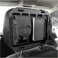 Car Visor Organizer MOLLE Panel, Auto Modular Storage Shelf MOLLE Panel with Mounting Straps, Rigid Tactical Gear Storage Rack EDC Pouch Tool for Most Vehicle Sun Visors (Headrest Panel)