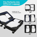 Compression Packing Cubes, Gonex Extensible Storage Mesh Bags Organizers