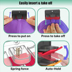 Hat Organizer for Baseball Caps 2 Packs with Built-in Spring Clips - Wall Mount Closet Hat Rack Holder,Storage for Door/Close