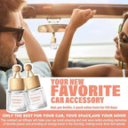 HoogaLife Car Air Freshener Diffuser 2 Pack Hanging Mahogany Coconut Car Air Freshener for Women 45+ days Long Lasting Fragra