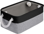 Storage Baskets for Shelves 11.8x7.9x5.2 Inch, Foldable Fabric Storage Bins with Handles, Small Storage Baskets for Organizin