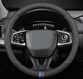 Car Steering Wheel Cover Compatible with Honda Passport 2025 2024 2000-2023 Year, Breathable Premium Leather, Anti-Slip Design, C-Style