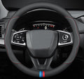 Car Steering Wheel Cover Compatible with Ford Ranger 2025 2024 2000-2023 Year, Breathable Premium Leather, Anti-Slip Design, C-Style