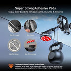 3M Double Sided Adhesive Pads 3 Square 2.2" & 3 Round 1.5" Heavy Duty Mounting Tape for Dash Cam Mount Windshield GPS Camera Holder Dashboard & Outdoor Automotive Applications