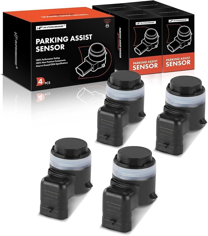 A-Premium 4-PC Reverse Backup Parking Assist Sensor Compatible with Select BMW & Mini & Porsche Models - X5 2014-2015, Cooper