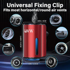 LWW Smart Car Air Freshener - 3 Levels Strength with Ventilation Clip, Rechargeable Car Fragrance Atomizer - with 8 10ml Bott
