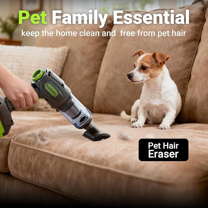 Cordless Car Vacuum Cleaner, 36000PA High Power Suction, 120W Portable Handheld Vacuum with 2×3.0Ah Batteries, Multi-Nozzle A