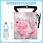 Flamingos Car Trash Bag - Waterproof Car Trash Bag Hanging Leakproof Car Garbage Bag - Washable Reusable Trash Bag for Car Interior Hanging Organizer Storage Vehicle Travelling Camping