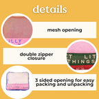 ban.do Getaway Polyester and Mesh Packing Cube Set, Includes 4 Foldable Luggage Organizers in Various Sizes, Bits and Bobs