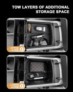 ECOZEN Double-Layer Center Console Organizer For 2025-2026 Hyundai Tucson(Limited)/2025-2026 Tucson Hybrid/Tucson Plug-in Hybrid Armrest Organizer - ONLY Fit 2025-2026 Tucson With Electronic Shift