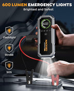 Car Battery Jump Starter with Air Compressor 8000A 160PSI, Car Jumper Starter Portable (All Gas/10L Diesel), Jump Starter