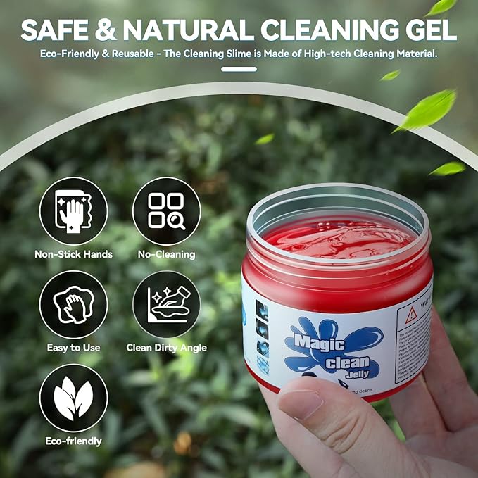 Auto Dynasty 2024 Universal Home/Office Keyboard/Interior Car Air Vent Auto Detailing Slime Cleaner Dust Cleaning Gel Putty J