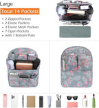 Surblue Backpack Organizer Insert Liner Hanging Travel Rucksack Purse and Handbag Insert Pocket, High-capacity Divider Foldab