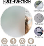KESPEN Window Privacy Film Frosted Glass Heat Control UV Blocking Privacy Window Film for Glass Windows Static Cling Non-Adhesive Door Coverings Decals for Bathroom Home Office, 23.6 Inch X 13.1 Feet