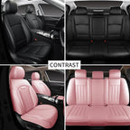 Pink Car Seat Covers Fit for Corolla Cross RAV4 Kona HR-V CRV UX,Waterproof and Breathable Automotive Seat Covers Full Set, F