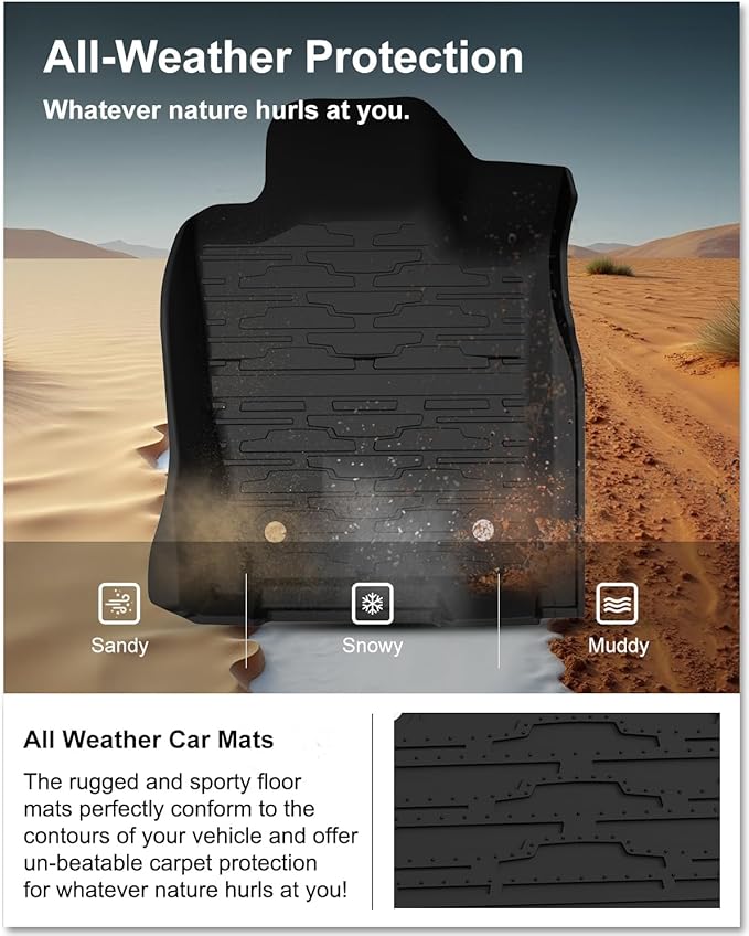 KIWI MASTER Floor Mats & Cargo Mat for 2016-2021 Jeep Grand Cherokee, OEM Replacement 82215577 82212085, All Weather Car Mats, Heavy Duty TPE Floor Liners, Front & Rear & Tray Trunk Mat Set, Black