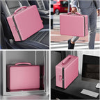 ENGPOW Fireproof Document Box, Hard Case File Box with Fireproof Zipper＆Lock, 6400°F Heat Insulated Fire and Water Resistant 