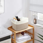 OIASKET Storage Baskets for Organizing, Woven Baskets for Shelves, Rectangle Decorative Organizer for Storage Clothes, Toy, B