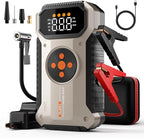 Portable Jump Starter with Air Compressor 5500A, 12V Car Charger Jump Starter Power Pack,150 PSI Tire Inflator and Jumper
