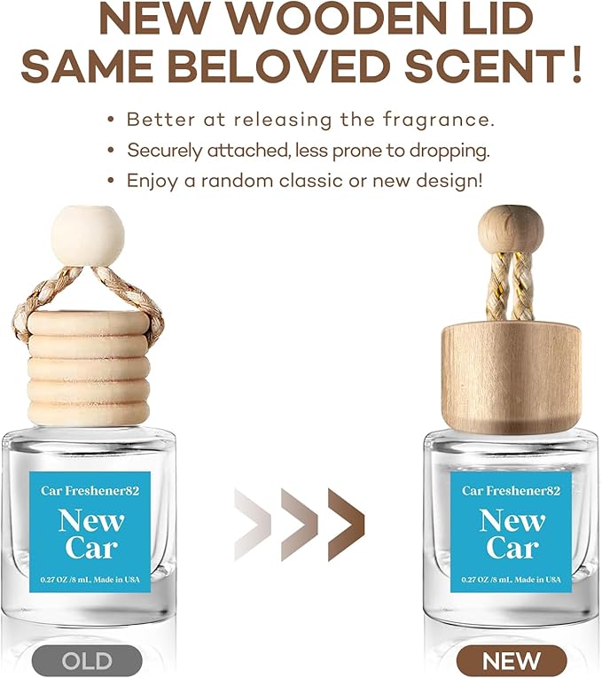 C Classy Car Air Freshener Hanging 2 Pack, New C ar Essential Oil Diffuser for Cars, Cute Car Accessories, Long-Lasting Fragr