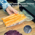 Vacuum Sealer Bags, Food Vacuum Sealer Bag, 100Pcs 4.7" x 6.7" Smell Proof Bags, Heavy Duty, Puncture Prevention, Boilsafe, F