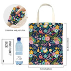 Cute Car Trash Can, Hanging Canvas Car Back Seat Organizer and Storage Bag, Funny Car Trash Bag For Travelling, Outdoor Cute Colorful Flowers