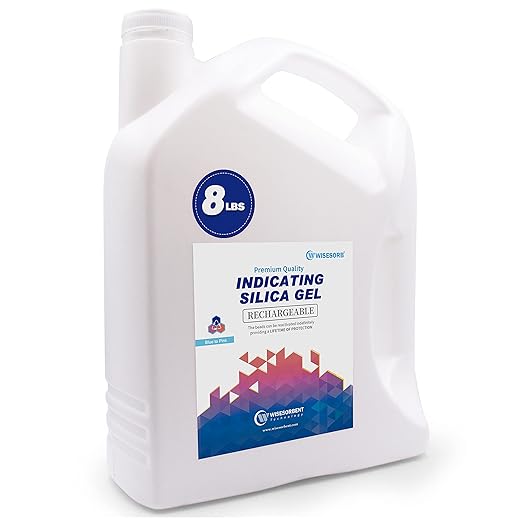 [Net Weight 24LBS] Blue Indicating Silica Gel Beads Desiccants - Rechargeable Desiccant Beads Silica Beads (Blue to Pink, 3