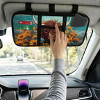 Sunflower Cow Car Sun Visor Organizer, Small Auto Visor Organizer and Storage, Registration and Document Holder, Vehicle Accessories for Sunglasses, Document, Card, Pen, Driver License