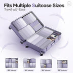 Veken 9/11 Set Compression Packing Cubes for Travel Essentials,Compressible Expandable Large Luggage Suitcase Organizer Bags 