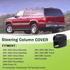 Upper & Lower Steering Column Trim Cover Kit Compatible with 2001-2002 Chevy Tahoe Suburban Silverado GMC Yukon Sierra Replaces 26078127
