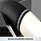 Road Comforts Leather Steering Wheel Cover - Made with PVC Leather - Anti-Slip, Universal Fit 14 1/2 inches to 15 inches - Wh